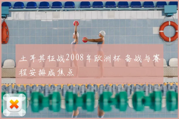 土耳其征战2008年欧洲杯 备战与赛程安排成焦点