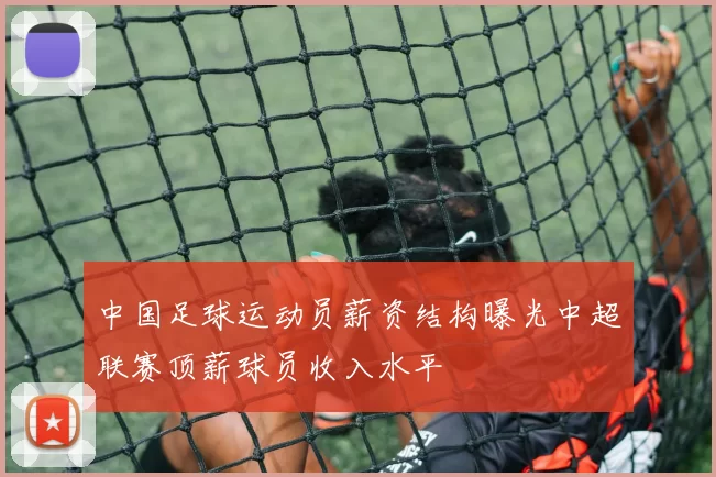 中国足球运动员薪资结构曝光中超联赛顶薪球员收入水平